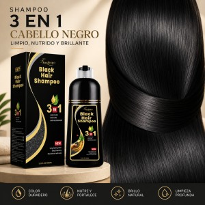Shampoo para Cabello Negro 3 en 1 por mayoreo