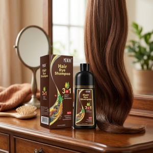 Shampoo tinte para cabello de 500 ml en tono café, con fórmula 3 en 1 y aplicación en espuma. Ideal para renovar el color. Venta por mayoreo