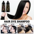 Shampoo tinte negro 3 en 1 que tiñe, nutre y limpia. Fórmula enriquecida con extractos naturales. Tono negro intenso, brillante y natural. 500ml CL-5842