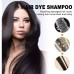 Shampoo tinte negro 3 en 1 que tiñe, nutre y limpia. Fórmula enriquecida con extractos naturales. Tono negro intenso, brillante y natural. 500ml W-EXFH5154