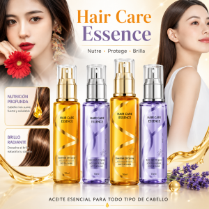 Esencia capilar en presentación de 70 ml, ideal para el cuidado diario y acabado brillante del cabello. Venta por mayoreo