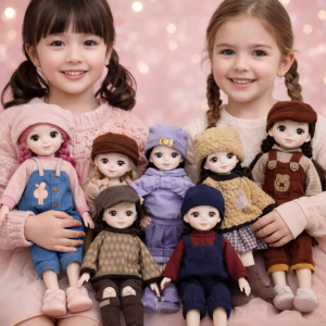 Muñeca articulada de 30 cm (12 pulgadas) con 13 articulaciones, vestidos surtidos intercambiables. Ideal para juego creativo, colección y regalo para niñas. Venta al por mayor W-FZBW2828.