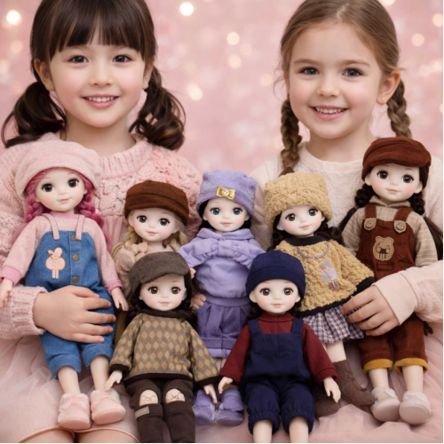 Muñeca articulada de 30 cm (12 pulgadas) con 13 articulaciones, vestidos surtidos intercambiables. Ideal para juego creativo, colección y regalo para niñas. Venta al por mayor W-FZBW2828.