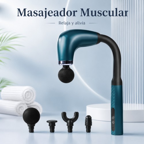 Masajeador Muscular Eléctrico con Accesorios por Mayoreo