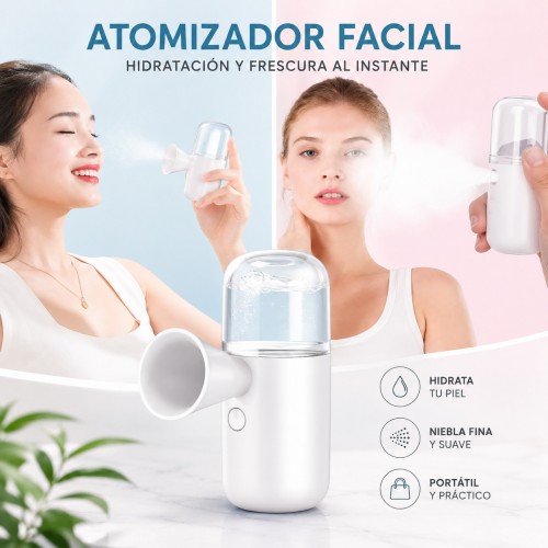Atomizador Facial Hidratante Portátil por Mayoreo Atomizador Facial Hidratante Portátil por Mayoreo