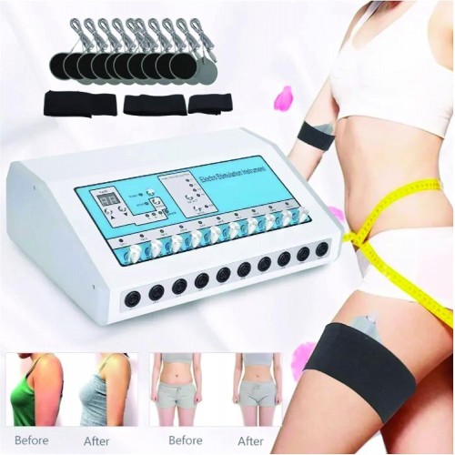 Máquina estimuladora de músculos para esculpir el cuerpo con parches de microcorriente EMS instrumento de belleza adelgazante W-GSTH1100