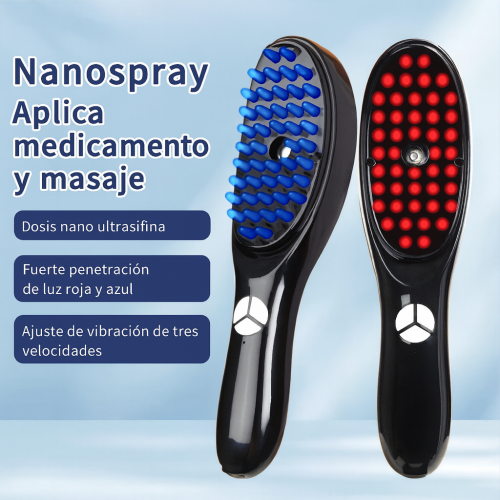 Peine eléctrico de masaje y cuidado del cuero cabelludo nutre y promueve el crecimiento del cabello con luz roja,Mayoreo W-GSZ3178