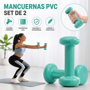 Mancuernas PVC Set de 2 para Ejercicio por Mayoreo