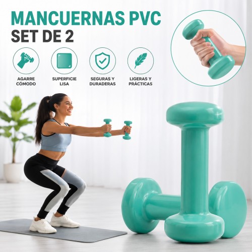 Mancuernas PVC Set de 2 para Ejercicio por Mayoreo