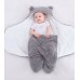 Saco de dormir para bebes de felpa engrosado  de otoño e invierno W-HYEY8052