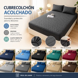 Cubrecolchón acolchado por mayoreo