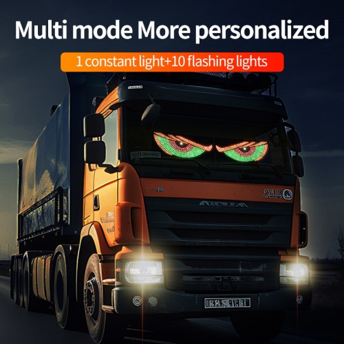 Pegatina LED para luz trasera de auto con diseño de ojos luminosos, colores variados. Ideal para personalizar vehículos y destacar en la noche. Venta por mayoreo W-JDJ5591