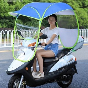 Toldo ajustable para moto con protección solar y contra lluvia, fácil de instalar y plegable para scooter o motoneta, venta por mayoreo 50197