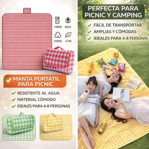 Manta para Picnic Portátil y Plegable Impermeable | Venta por Mayoreo W-RDDD5443