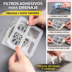 Filtros Adhesivos para Drenaje Antitapones | Venta por Mayoreo W-RJTQ5256