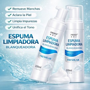 Espuma Limpiadora Blanqueadora Facial Freshlab 220 ml por Mayoreo W-RJTQ5432