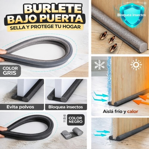 Tira de sellado para hueco de puerta, tira de sellado para la parte inferior de la puerta, para hueco de puerta y ventana, tira para parabrisas.