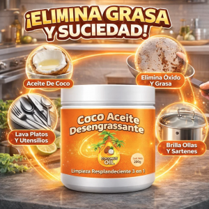 Quitamanchas en pasta con aceite de coco, ideal para limpieza profunda y eliminación de manchas en el hogar. Venta por mayoreo W-RJTQ8171