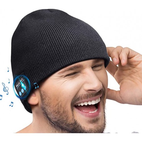 Gorro inalámbrico con Bluetooth de 5.3 para música auriculares incorporados  W-RMZ553