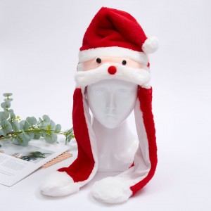 Estampado de lámina Gorro de Papá Noel con luz MAYOREO W-RMZ6773