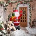 Inflable navideño de Santa Claus con luces LED 1.5mts W-RPDY6761