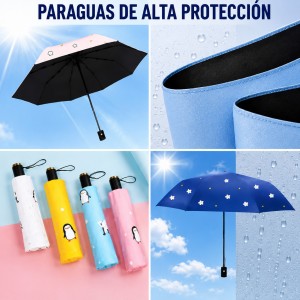Paraguas Compacto de Alta Protección UV por Mayoreo