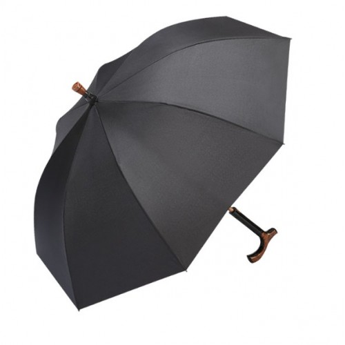 Paraguas con muleta para adultos mayores color negro multifuncional mayoreo W-RS8068