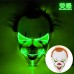 Máscara de payaso con luz LED neón – Multicolor – Terror Halloween – Mayoreo W-RWSY2538
