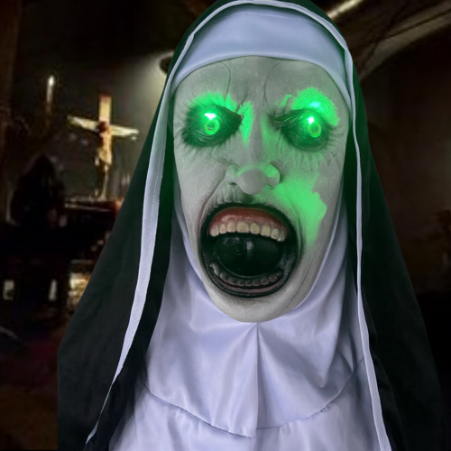 Máscara de látex de monja endemoniada, ideal para disfraces de Halloween  venta al por mayor 