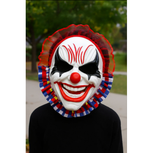 Máscara de Payaso Terror para  Halloween ideal para disfraces W-RW0572608 – Mayoreo 