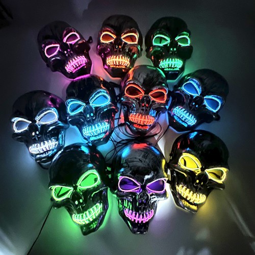 Máscara LED Multicolor Terror para Halloween W-RWSY6588 – Mayoreo