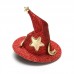 Mini sombreros de bruja decorativos con estrellas y lunas – Colores surtidos – Mayoreo W-RWSY6590