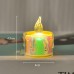 Set de 3 velas electrónicas con efecto holográfico y flama LED cálida  al por mayor W-RWSY6612