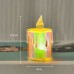 Set de 3 velas electrónicas con efecto holográfico y flama LED cálida  al por mayor W-RWSY6612