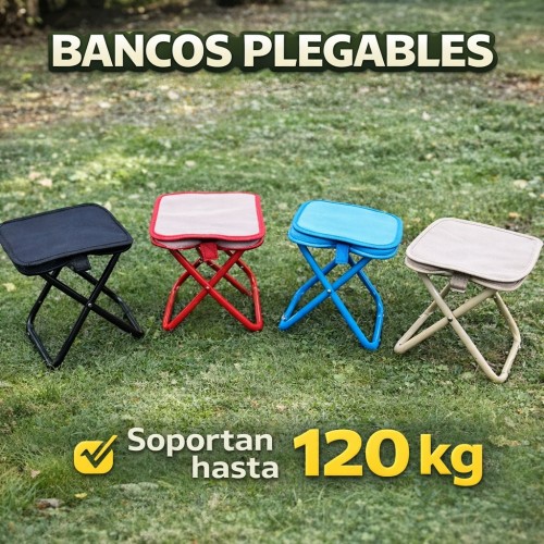 Banco Plegable Portátil Resistente 120 kg por Mayoreo W-RZDD8205 Banco Plegable Portátil Resistente 120 kg por Mayoreo W-RZDD8205