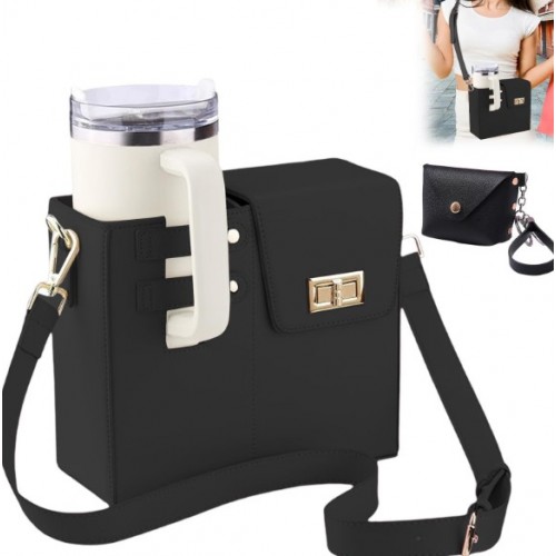 Bolso cruzado casual para mujer con soporte para botella de agua W-XB6917