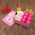 Caja de regalo cuadrada de osos con rosas W-YHSG571