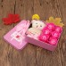 Caja de regalo cuadrada de osos con rosas W-YHSG571