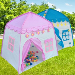 Casita de Juego Infantil Plegable con Diseño de Casa para Niños, castillo casa de juegos ligera para niños, tienda de campaña al aire libre. Por Mayoreo M10480-1
