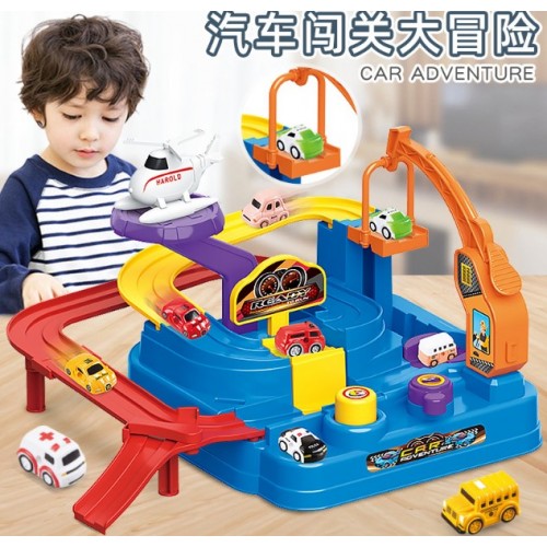 Mini juguetes infantiles de aventuras Pista para carritos W-FYZW2727