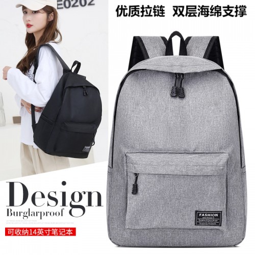 Mochila para estudiante estilo coreana de lona W9-10