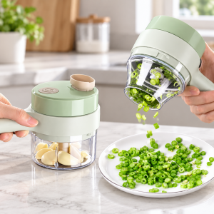 Cortador Manual Multifunción para Verduras con Recipiente y Cuchillas por Mayoreo