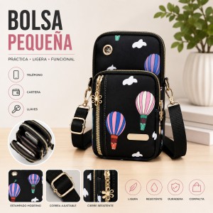 Bolsa pequeña cruzada con estampado por mayoreo