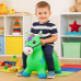 Caballito inflable tipo saltarín para niños, fabricado en PVC. Ideal para jugar y mejorar el equilibrio. Colores surtidos. Venta al por mayor WJ-1386