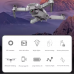 Drone UAV plegable con cámara 4K HD de 360ª E88 WJF-0801