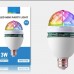 Foco fiesta LED mini party light giratorio con luz multicolor 3W WTD-1134