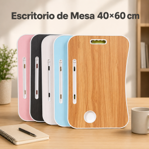 Escritorio de mesa 40x60 cm en varios colores. Venta por mayoreo