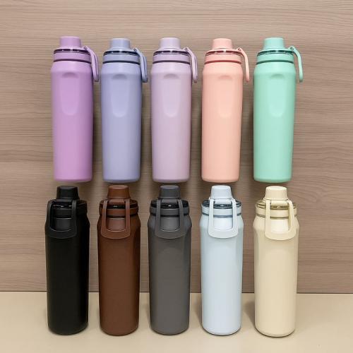Termo sport de 650 ml con tapa y boquilla, ideal para hidratación en oficina, escuela o actividades deportivas, modelo X0632, venta por mayoreo