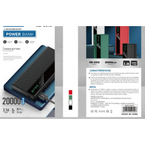 Powerbank 20,000mah. Colores variados