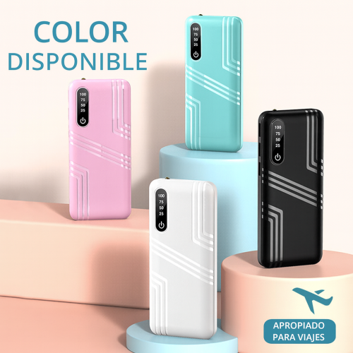 Batería externa portátil con pantalla digital LED que muestra el nivel de carga. Diseño moderno y compacto, ideal para viajes, oficina o uso diario al por mayor  XB-5532
